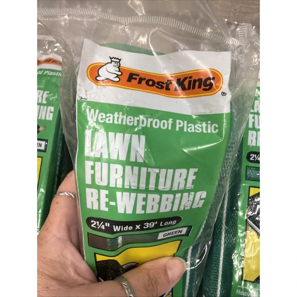4 packs Frost King Lawn Chair Webbing 39' L Green